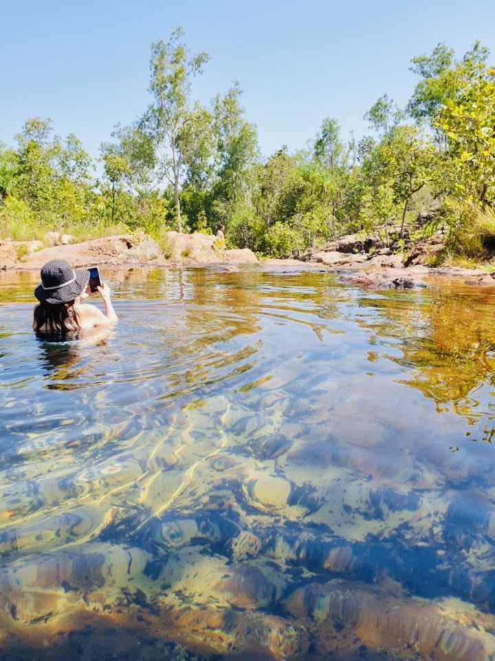 Kenzie at Litchfield NP in the Northern Territory