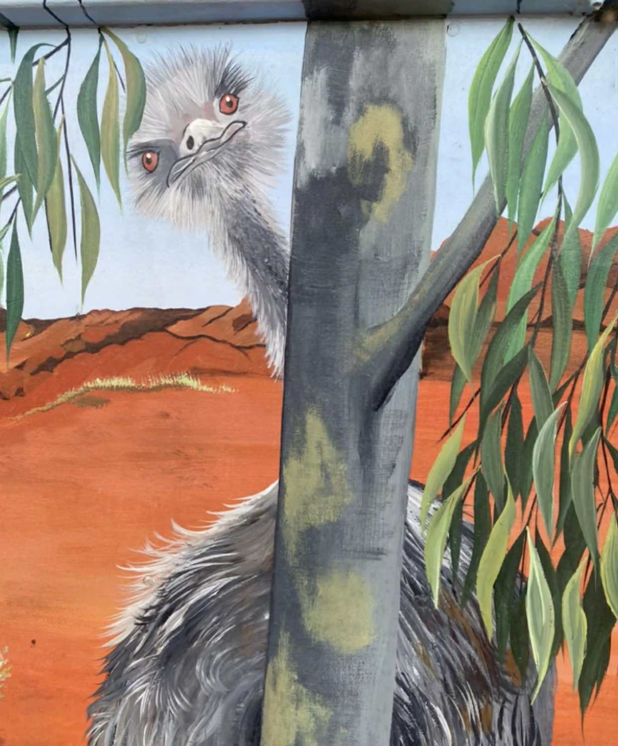 Erldunda Oaks Resort Emu Painting